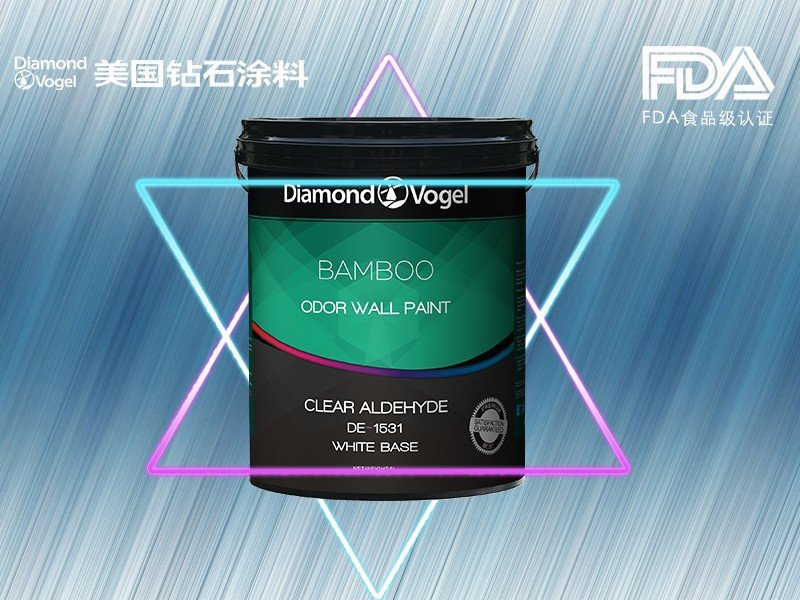 美国钻石涂料进口平光白基DF-1591绿加水净儿童墙面漆系列