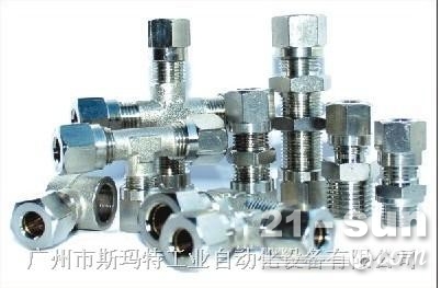 原装德国进口 ITV铜镀镍 卡套接头