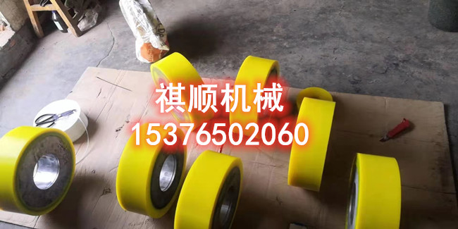 矿车轮对整套 两轮一轴矿车聚氨酯包胶轮