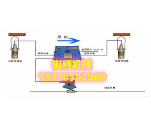 ZP127矿用水幕 矿用红外全自动洒水降尘