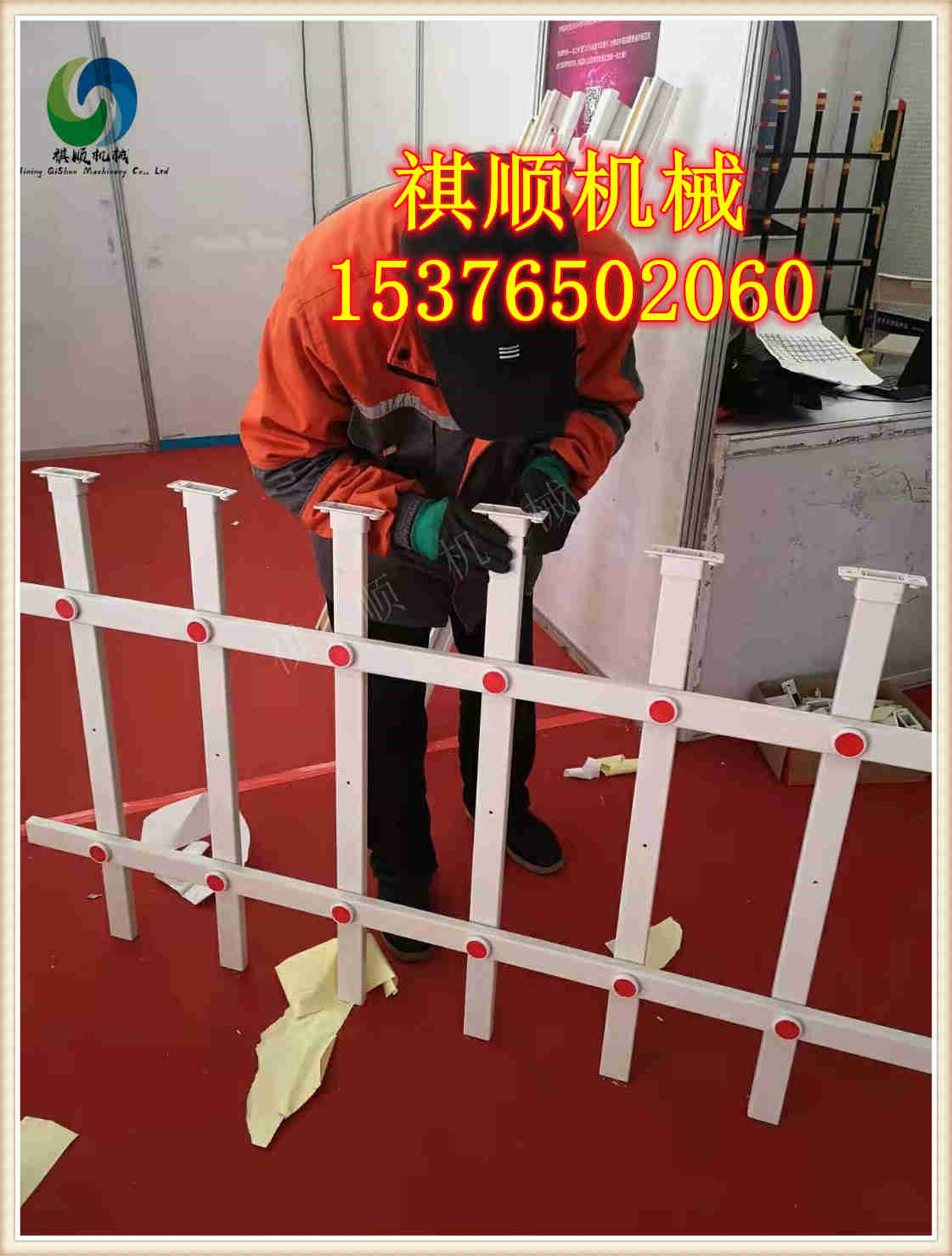 1.9米高矿用反光栅栏 巷道密闭反光栅栏定做