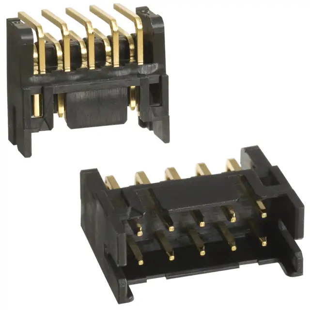 DF11-10DP-2DS镀金针座10针脚有货