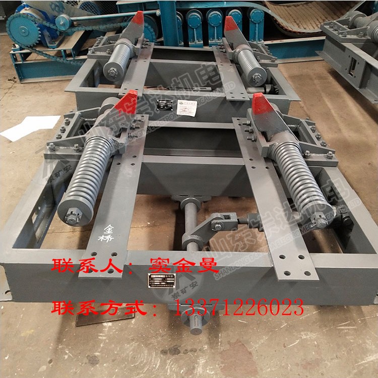 QZCS9气动阻车器 气动双轨阻车器 气动抱轨式阻车机价格