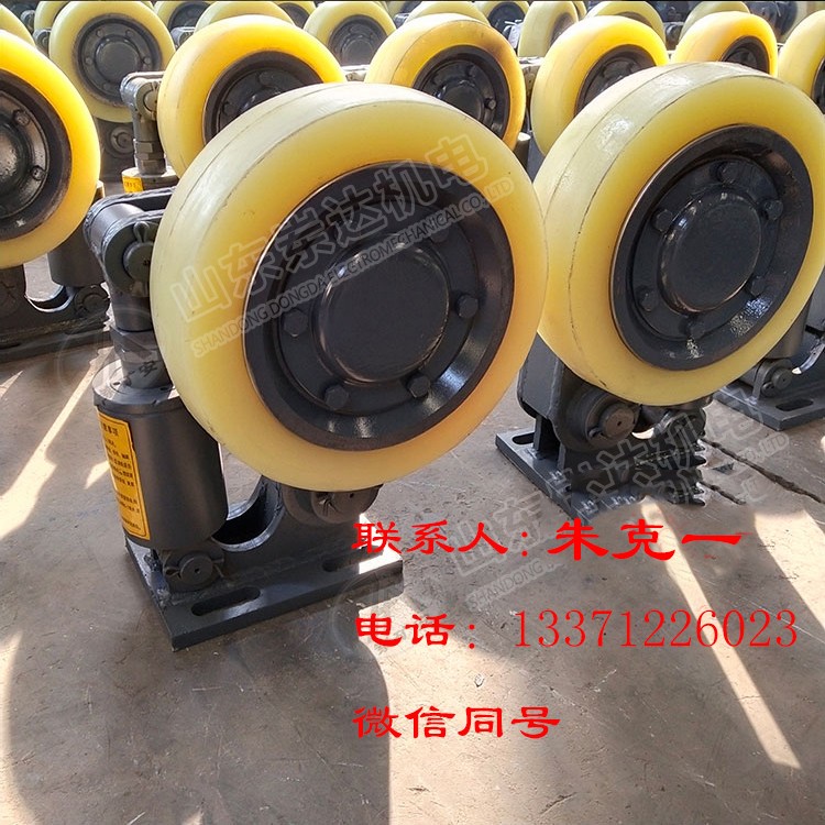 LS45双轮滚轮罐耳罐笼缓冲用滚轮罐耳