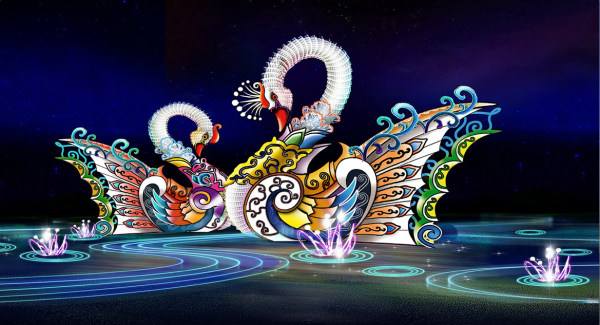 美陈亮化效果 美陈亮化造型 美陈亮化设计制作