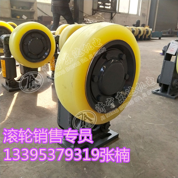 罐笼用聚氨酯滚轮 LS35宽轮滚轮罐耳价格