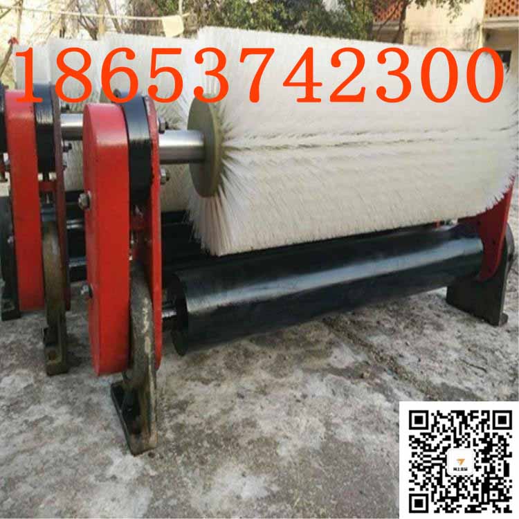 清扫皮带机散料设备被动式清扫器 滚动毛刷无动力清扫器