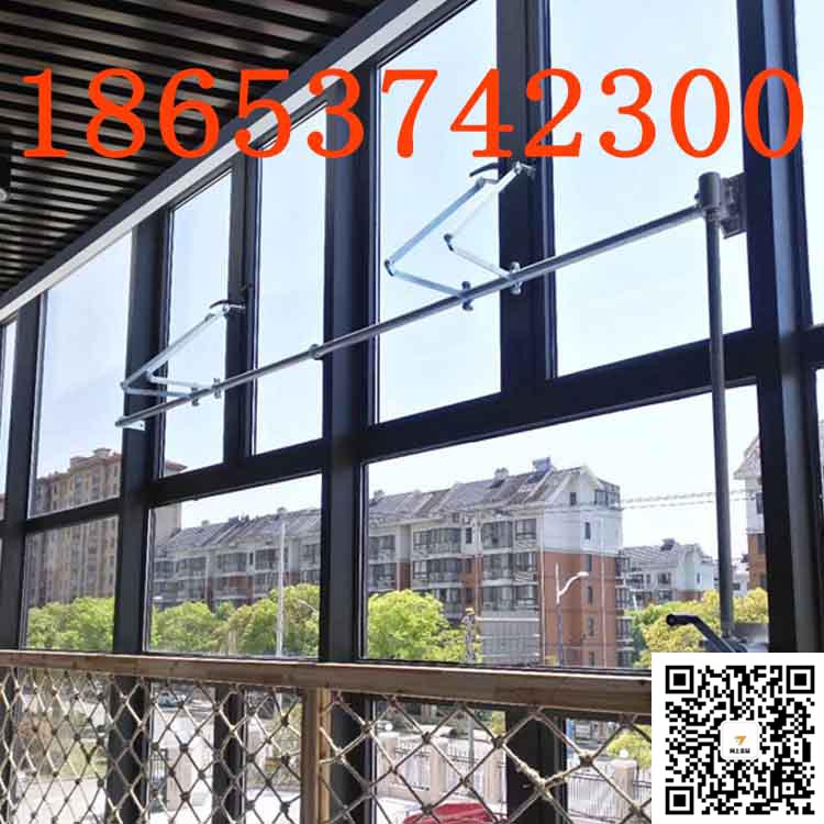 高窗通风扇手摇曲臂开窗器 一拖三手动开窗机 开关简便快捷