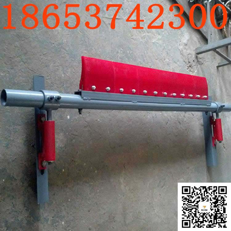 输送机回程处二道清扫器 聚氨酯刮刀P型清扫器清扫杂物物料