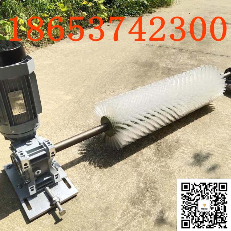 向上金品牌矿用皮带机电动清扫器 旋转毛刷清扫器