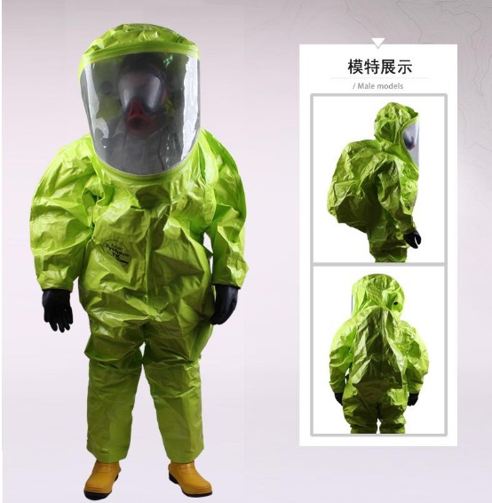 杜邦TK554T气密型连体防化服防酸碱喷溅身体防护服