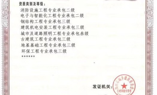 转让郑州四项专包（装饰装修防水防腐保温智能化消防二级资质）超级划算