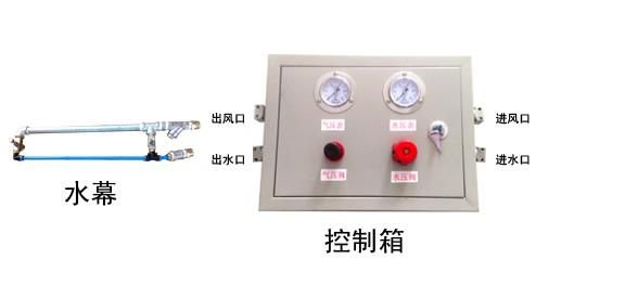 矿用机械式风水联动洒水降尘装置