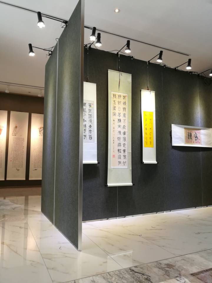昆明高品质双面磁性展板搭建安装租赁