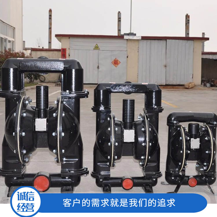 QBK-15气动隔膜泵 铸铁气动隔膜泵 工业级气动隔膜泵