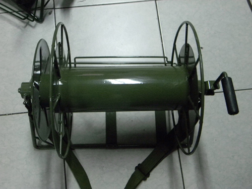 部队专用背负式小型放线支架 绿色背负放线盘