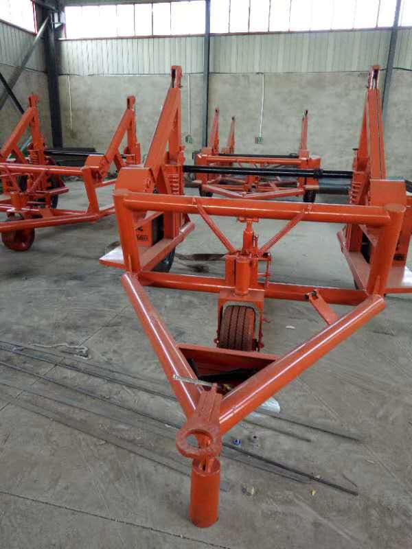 内宽2米大型10吨六轮型电缆炮车 可根据线盘尺寸定做