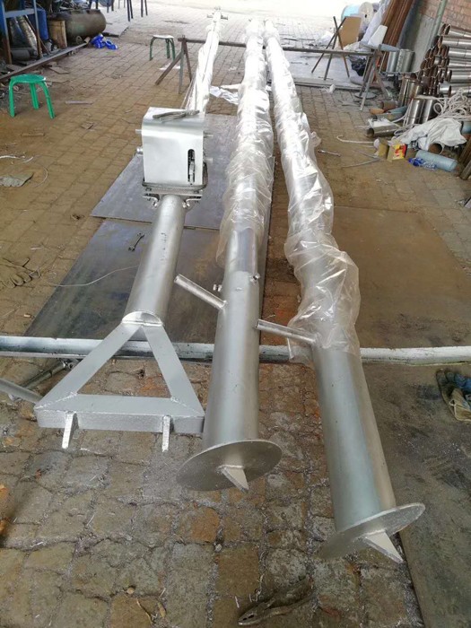 10米电线杆铝合金立杆机 可分节 三脚架扒杆