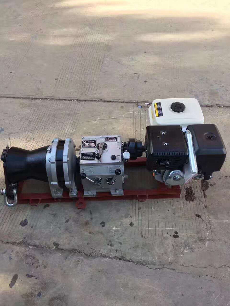 供应8T本田汽油机动绞磨，轴传动绞磨