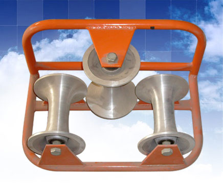 电缆地面转角滑车（三轮组），电缆地面转角滑轮