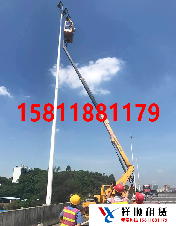 高空车出租（祥顺租赁商家）22米直臂高空路灯车出租服务