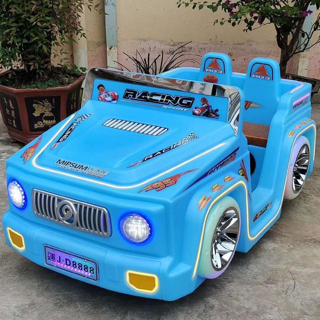 广场游乐设施双人亲子游乐儿童玩具车酷派越野车发光碰碰车