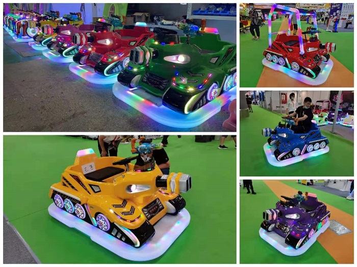 安奇新款广场坦克儿童碰碰车亲子双人电动车