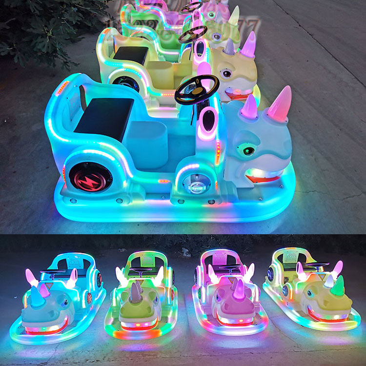 新款发光儿童碰碰车儿童游乐车空军一号犀牛小爱玩具车