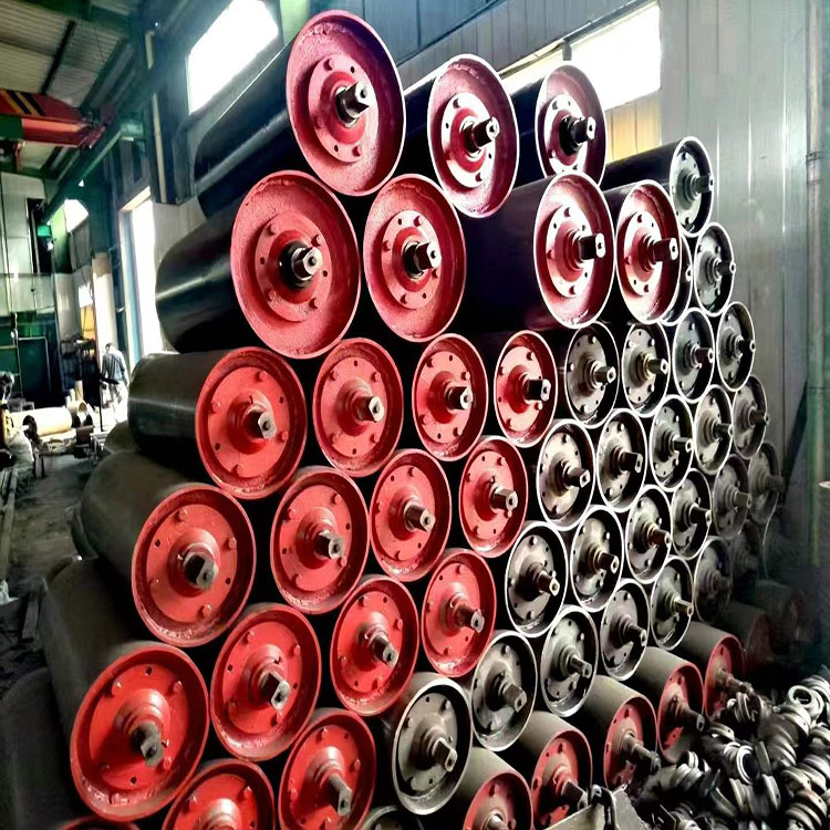 煤矿输送机配件 320*950导向滚筒 皮带输送机改向滚筒