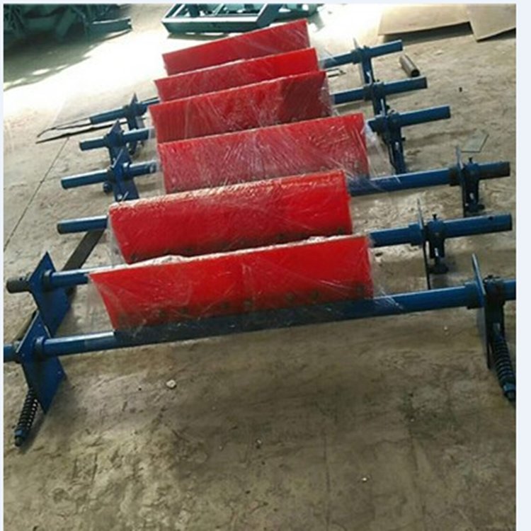 皮带机头部清扫器 H型B800无动力聚氨酯皮带防止输送带跑偏