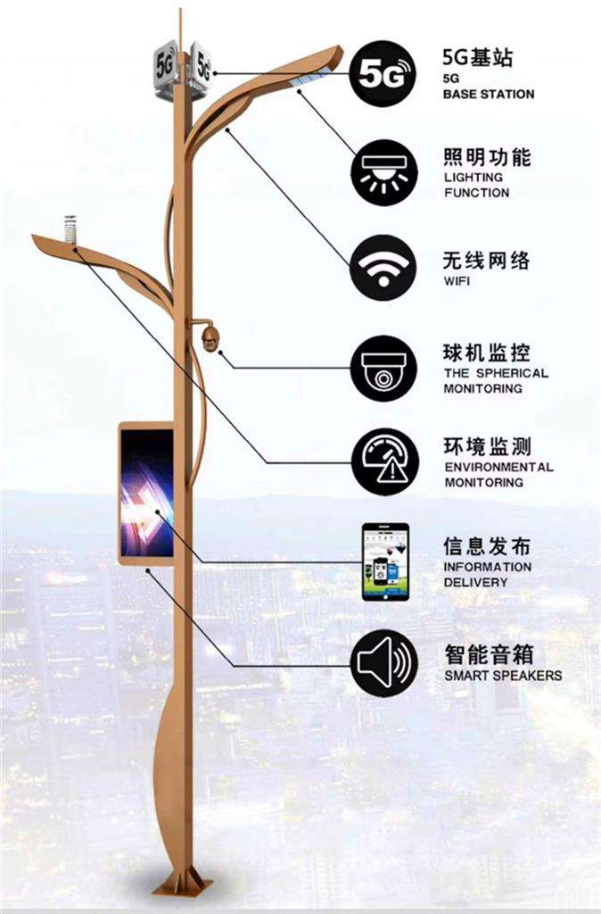 智能监控智慧灯杆的特点
