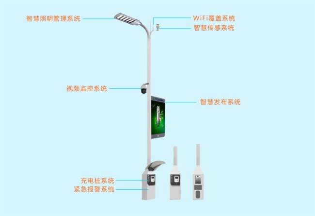 5G设备智慧灯杆定制生产