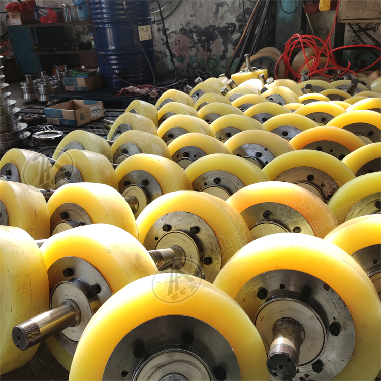 LS45双轮滚轮罐耳 缓冲轮 罐道轮 罐轮提升设备