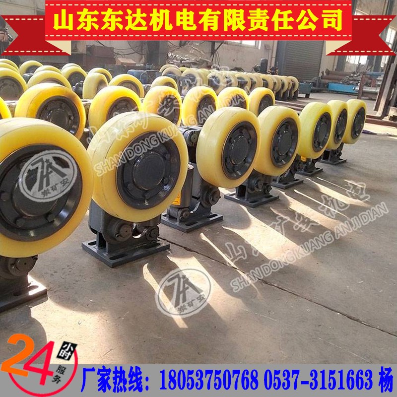 矿用缓冲式滚轮罐耳 煤矿立井提升容器用L25滚轮