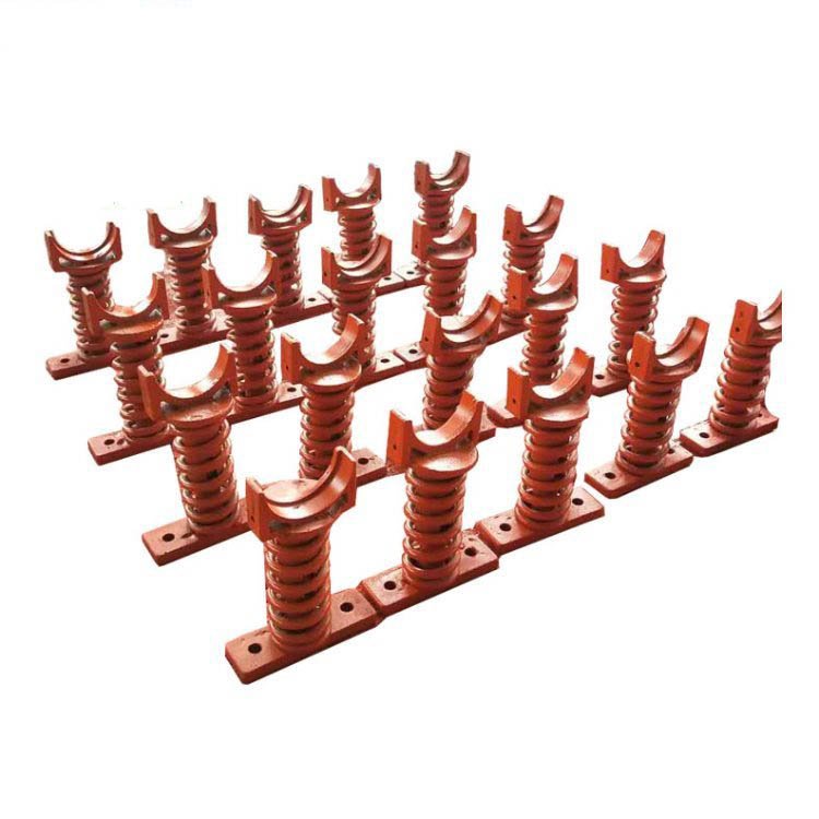 K4带式给煤机托辊支座 弹簧托辊支架缓冲支架