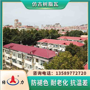 山东禹城别墅瓦 屋面仿古塑料瓦 竹节瓦装饰仿古凉亭