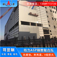 屋顶钢塑瓦 防腐彩板 山东青岛覆膜金属瓦使用寿命长