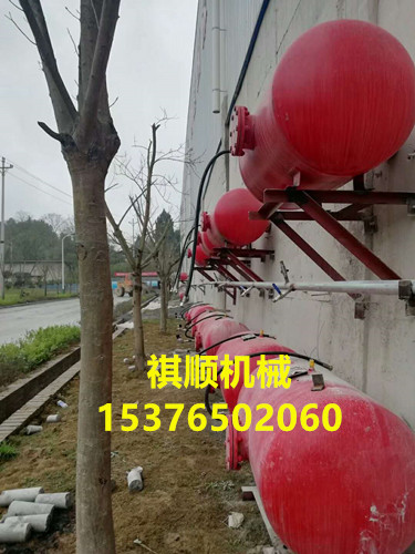 湖北北仓电厂空气炮 100L双头空气炮