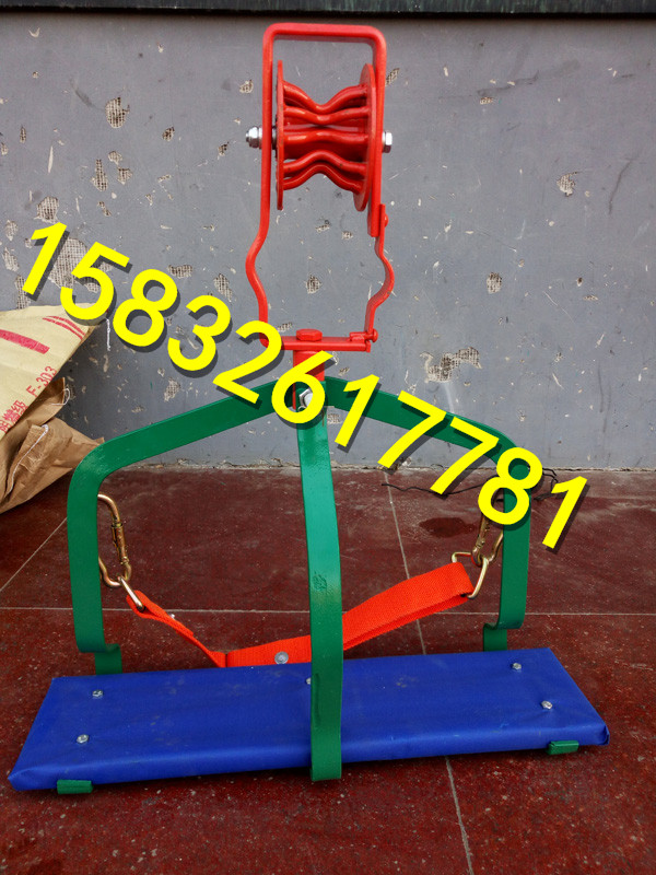 尼龙轮通讯双轮滑椅 坐吊滑椅 单轮吊椅