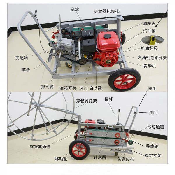 光缆牵引机施工电缆专用牵引机图片