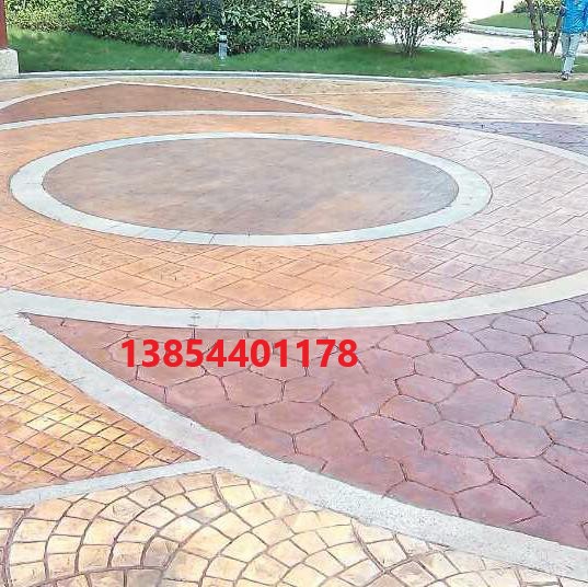 日照市莒县彩色压印地坪艺术压花地坪材料销售及工程施工