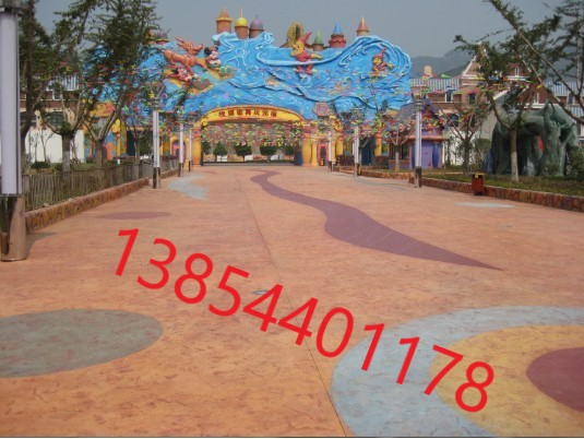 临沂市沂水县压花地坪透水地坪环氧地坪