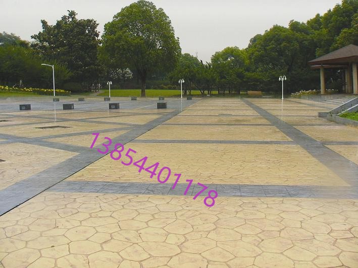 聊城市东阿县透水混凝土地坪艺术压花地坪艺术压花地坪厂家